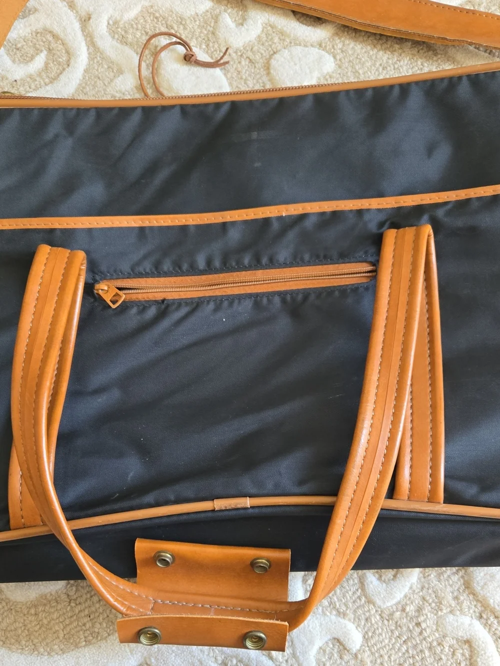 Hartmann Luggage Black Nylon Weekender Bag.